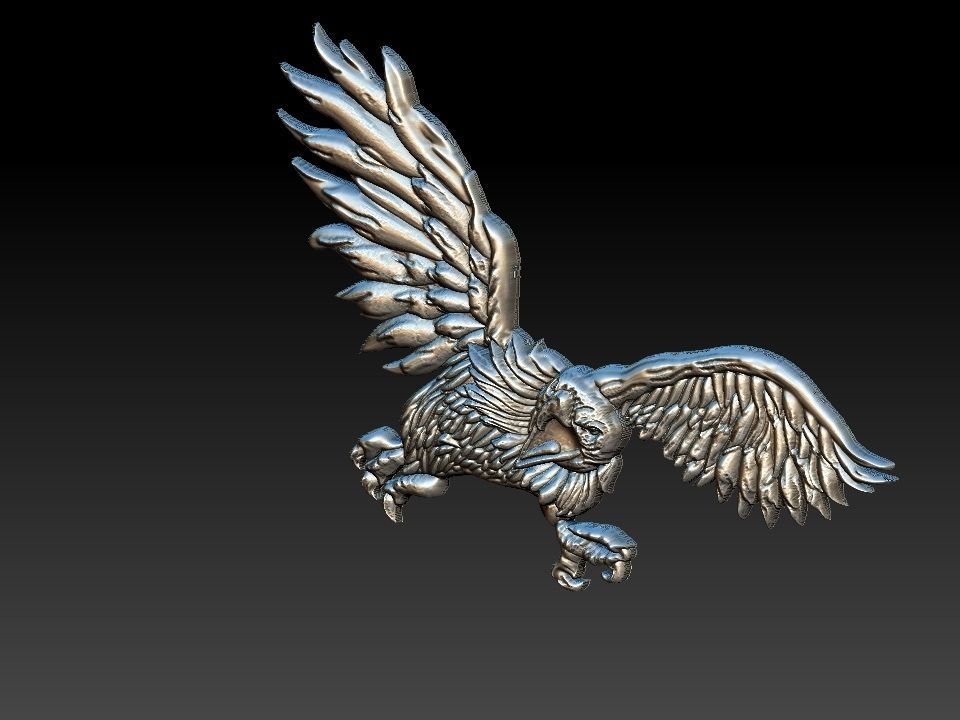 Eagle Relief 3D print model_10