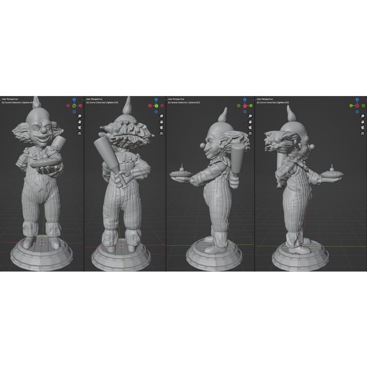  Shorty the Clown 3D print model_1