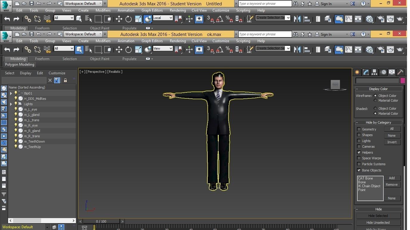 Buisnessman man in suit and tie Free 3D model_0