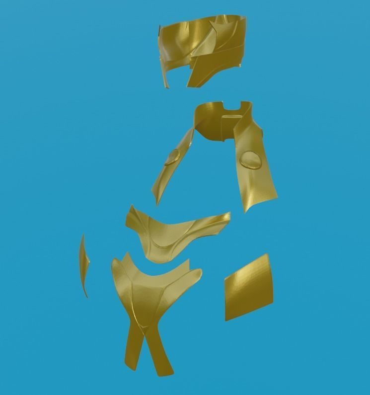 Loki Armor Cosplay 3D print model_19