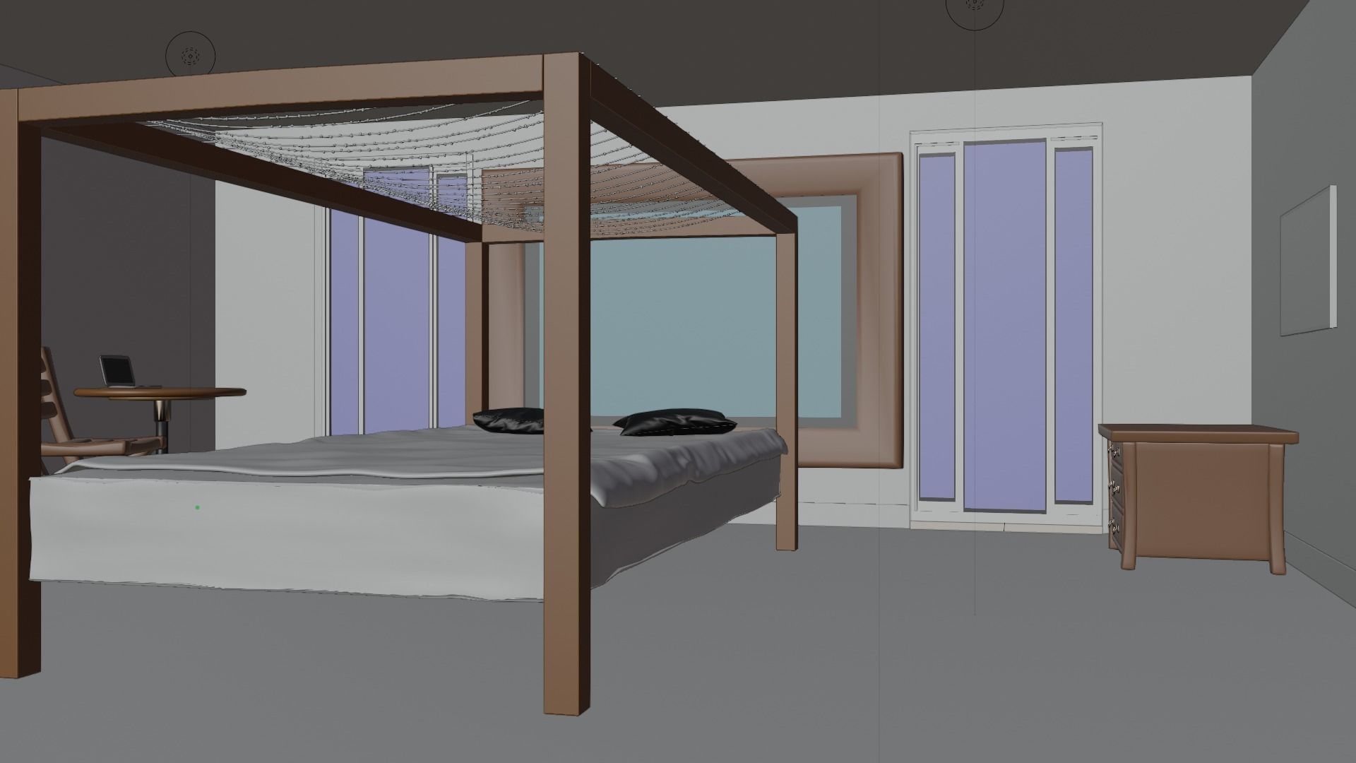 bed room 3D model_1