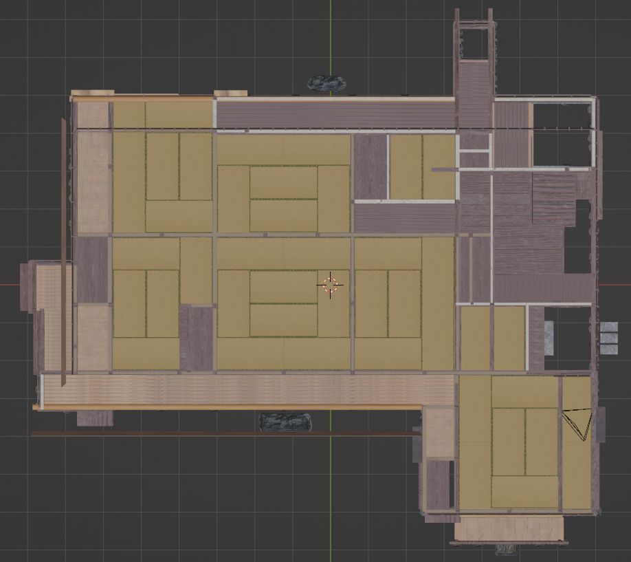 Japanese famous writer house in early 20C 3D model_12