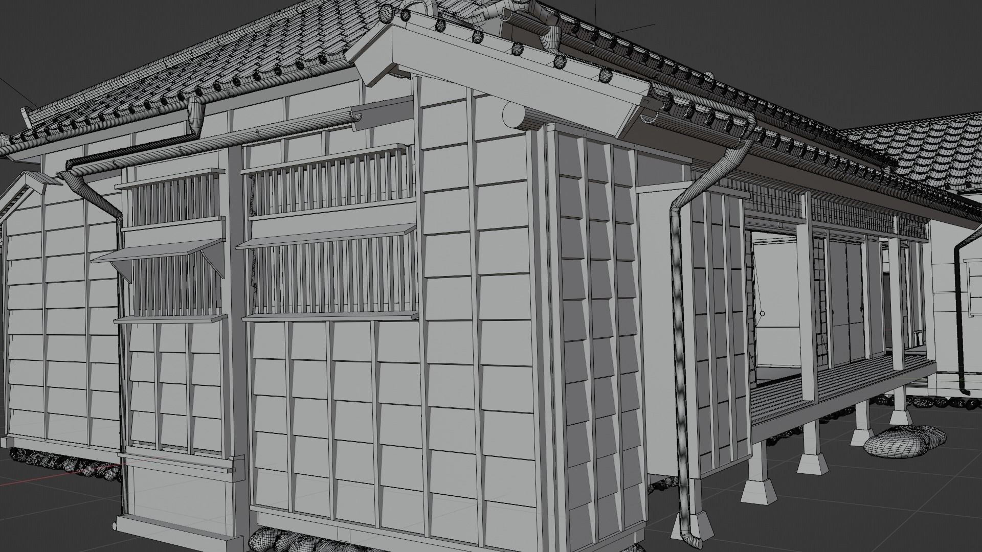 Japanese famous writer house in early 20C 3D model_15