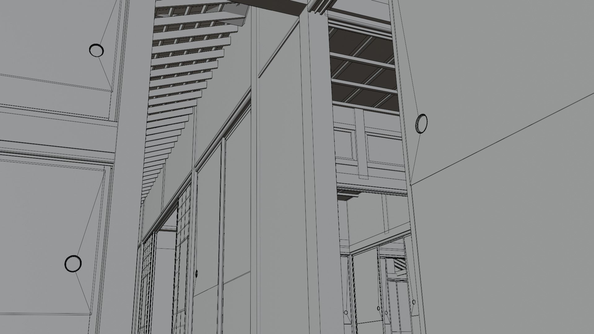 Japanese famous writer house in early 20C 3D model_14