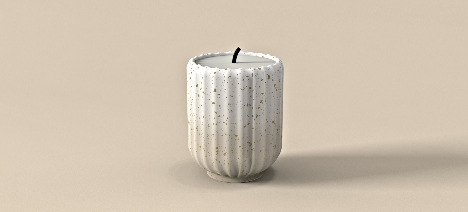candle cactus Free 3D model_1