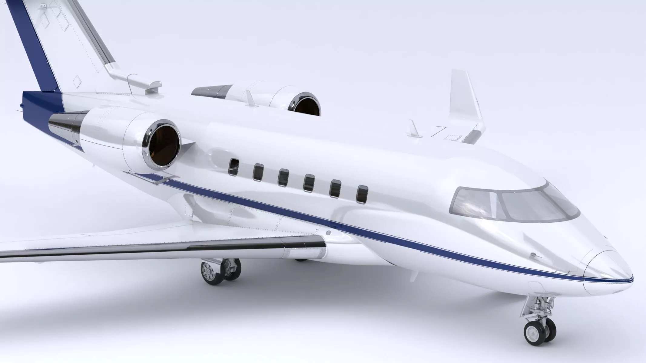 Bombardier Challenger 600 Business Jet 3D model