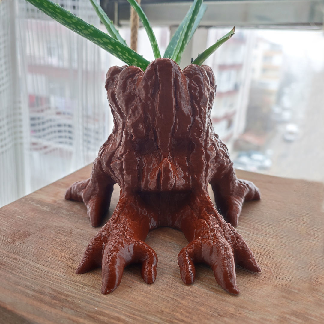 CUTE TREE FLOWER POT 3D print model_1