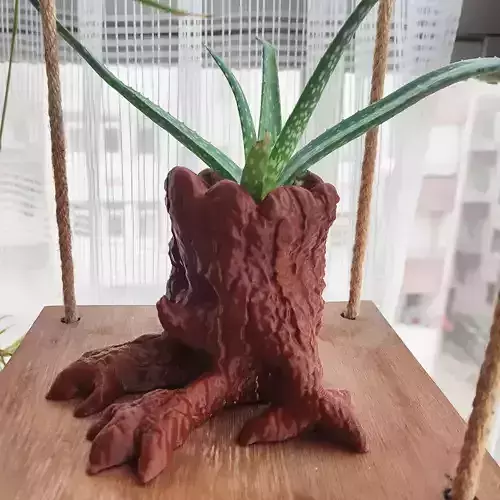 CUTE TREE FLOWER POT 3D print model