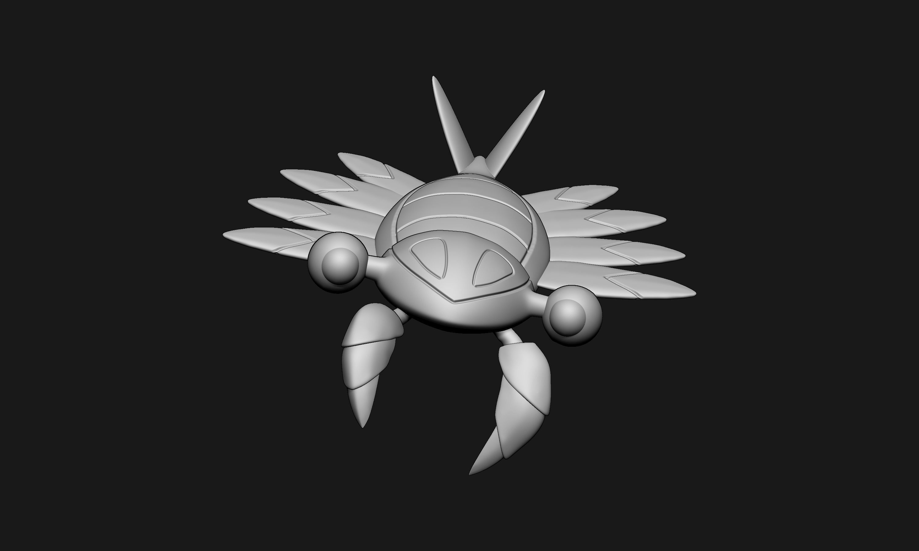 Pokemon - Anorith with 2 poses 3D print model_7