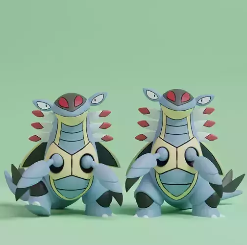 Pokemon - Armaldo with 2 poses 3D print model