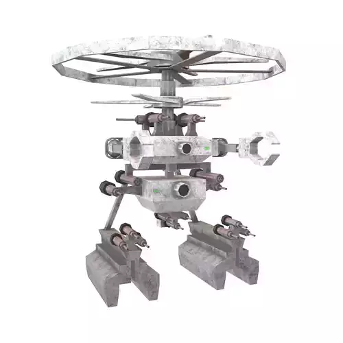 Cartoon Weapon Drone Robot V1 004