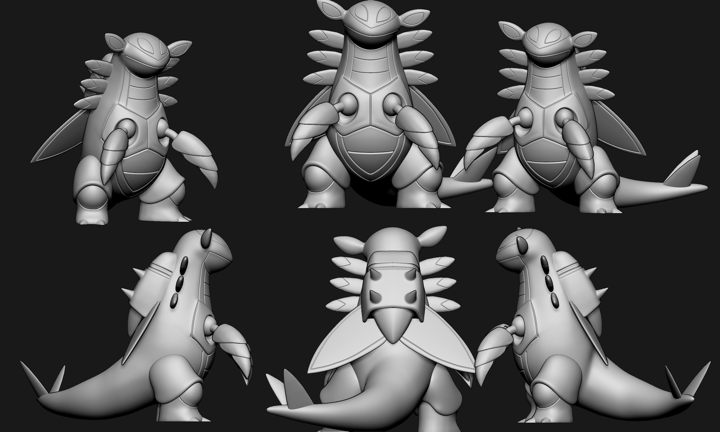 Pokemon - Anorith and Armaldo 3D print model_8