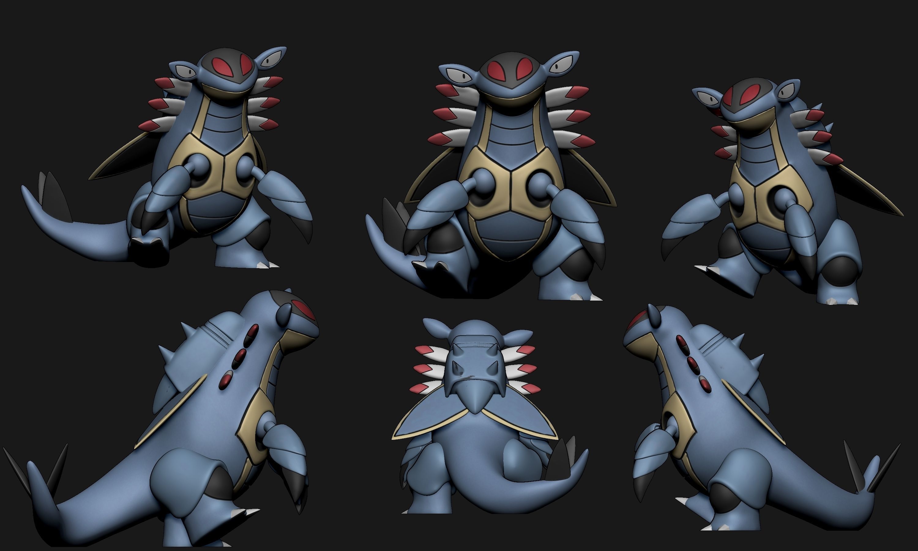 Pokemon - Anorith and Armaldo 3D print model_9