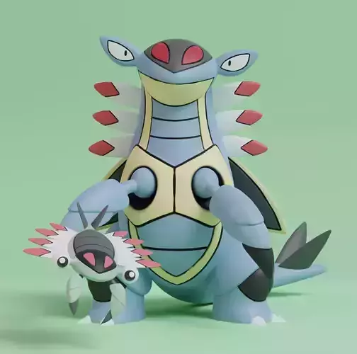 Pokemon - Anorith and Armaldo 3D print model