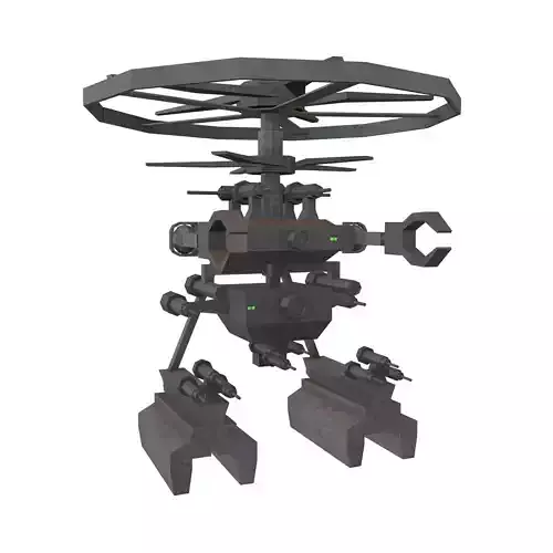 Cartoon Weapon Drone Robot V1 005