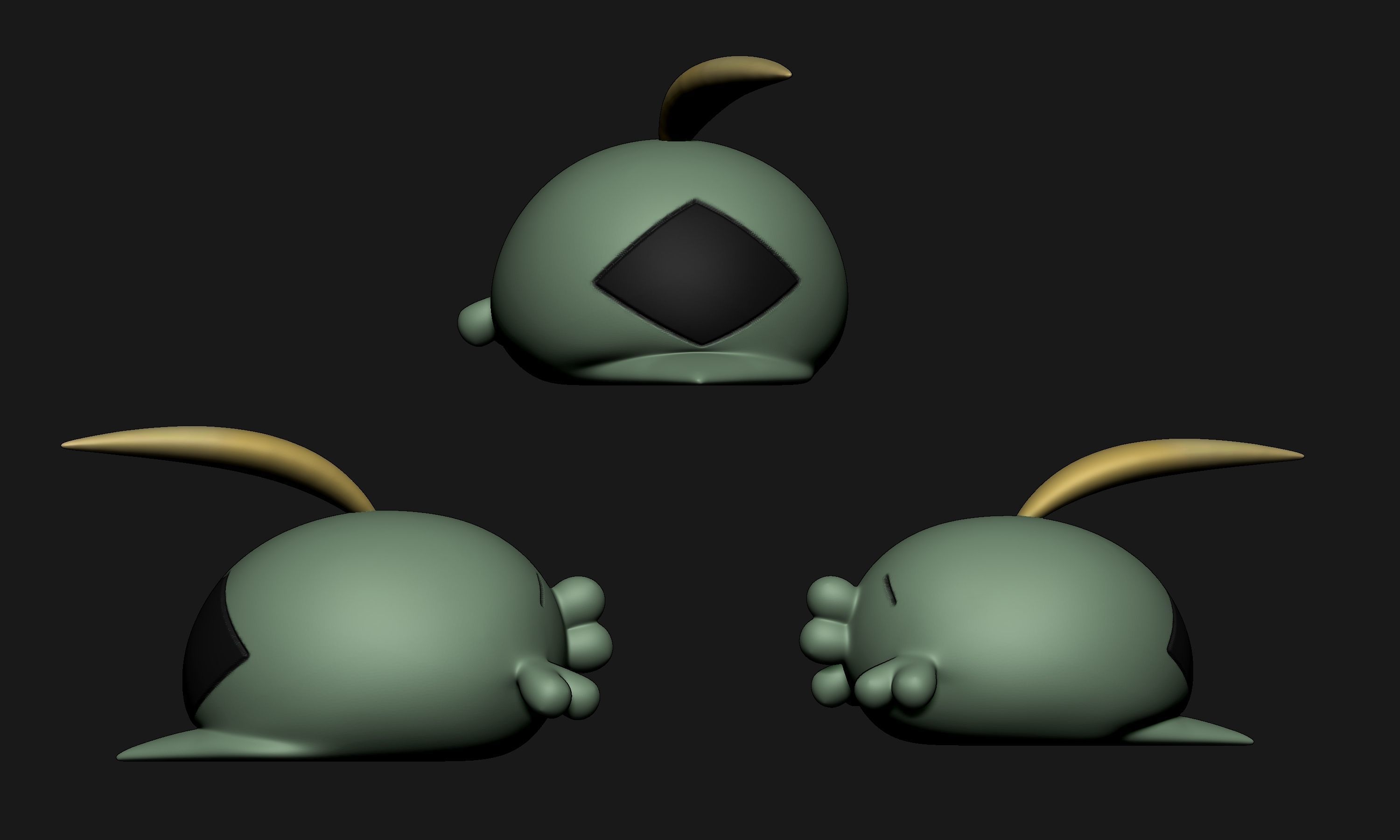 Pokemon - Gulpin 3D print model_3