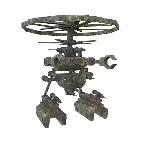 Cartoon Weapon Drone Robot V1 006
