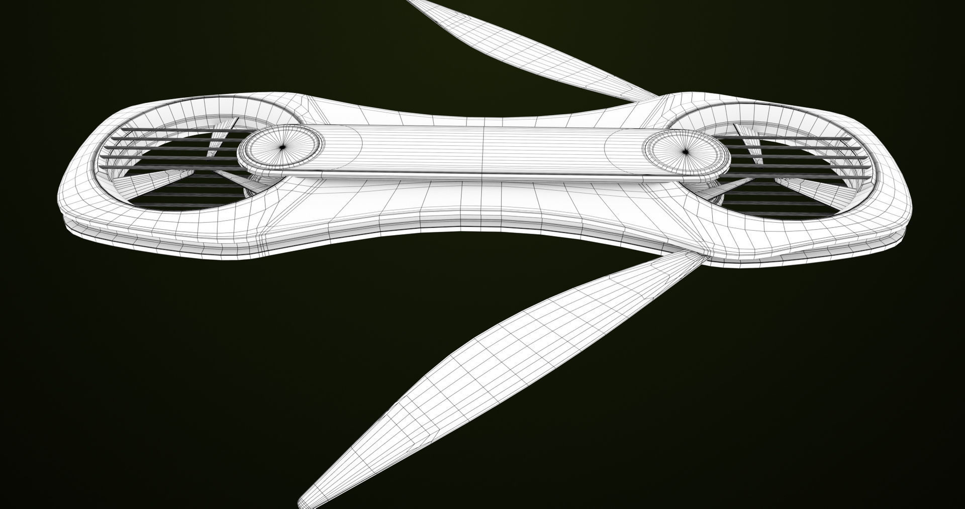 Sci Fi Hoverboard 2 All PBR Unity UE Textures Included Low-poly 3D model_26