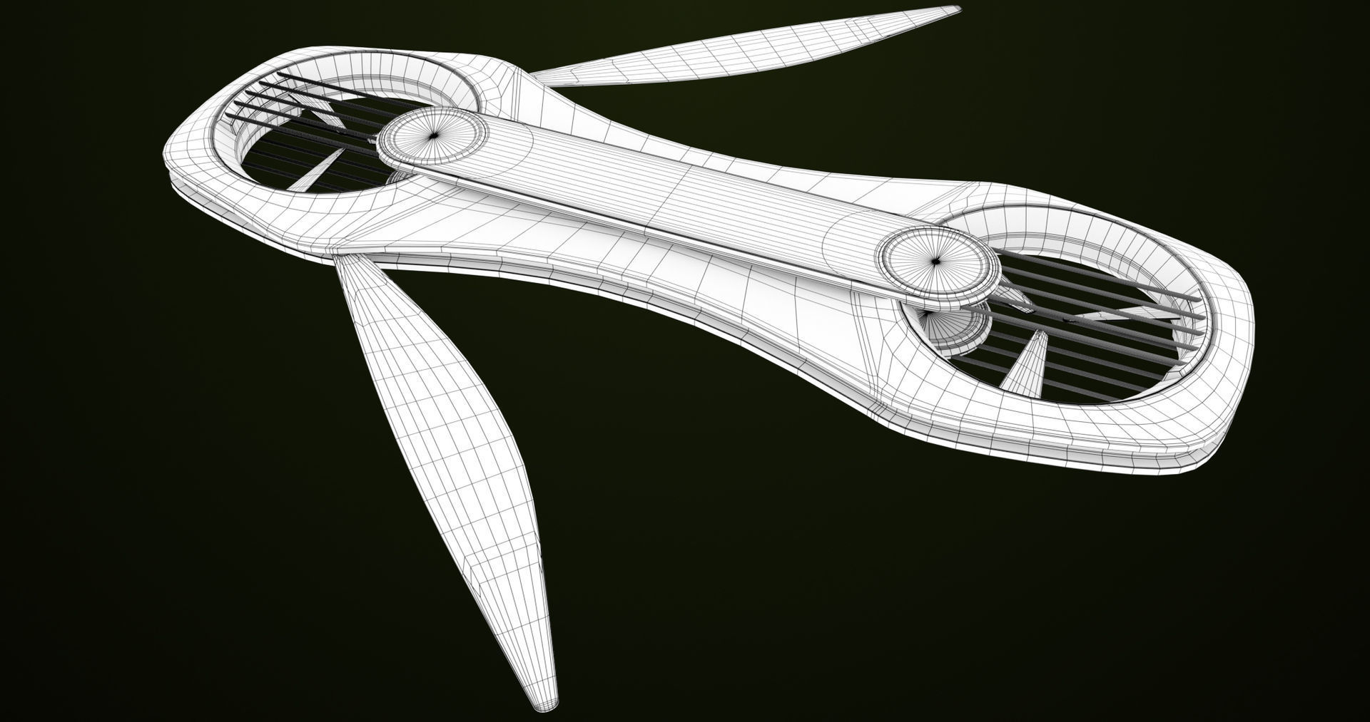 Sci Fi Hoverboard 2 All PBR Unity UE Textures Included Low-poly 3D model_29