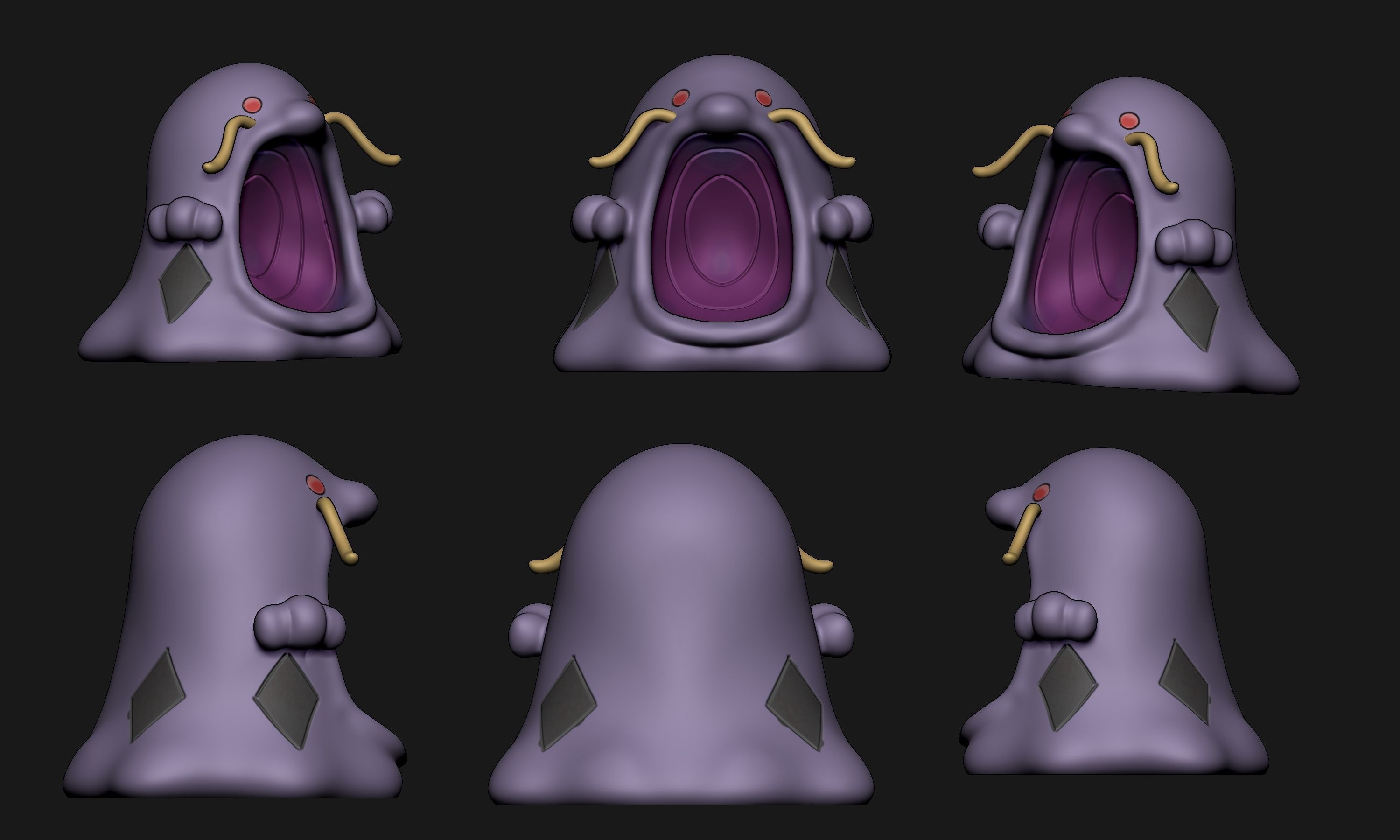 Pokemon - Swalot with 2 poses 3D print model_6