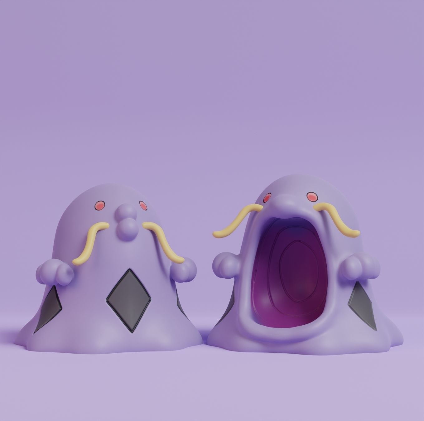 Pokemon - Gulpin and Swalot  3D print model_6