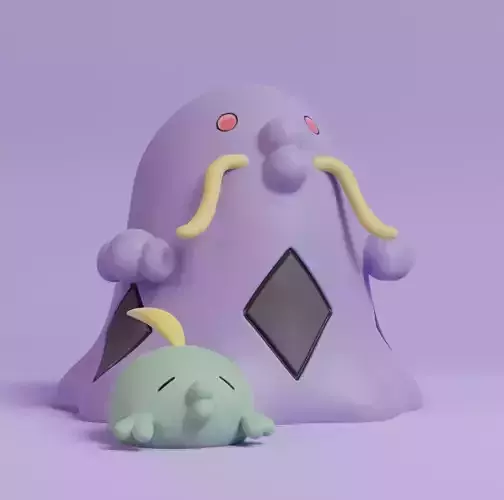Pokemon - Gulpin and Swalot  3D print model
