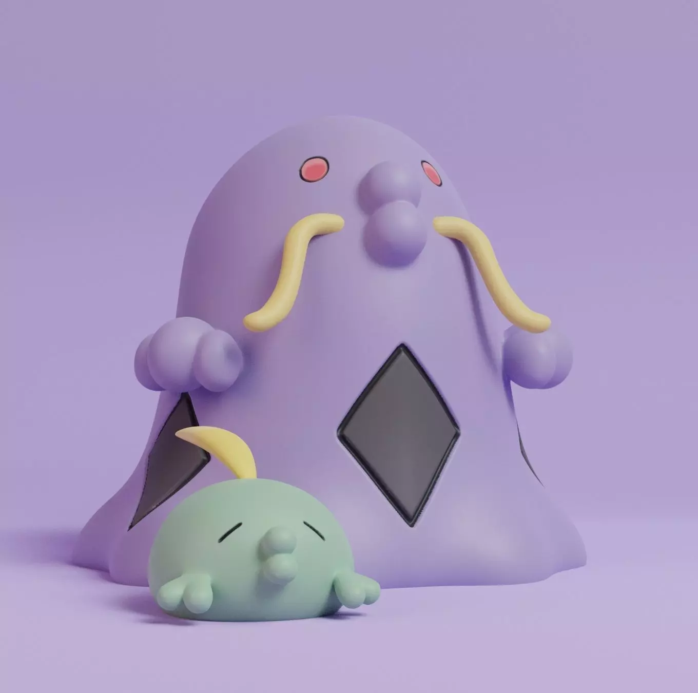 Pokemon - Gulpin and Swalot  3D print model_0