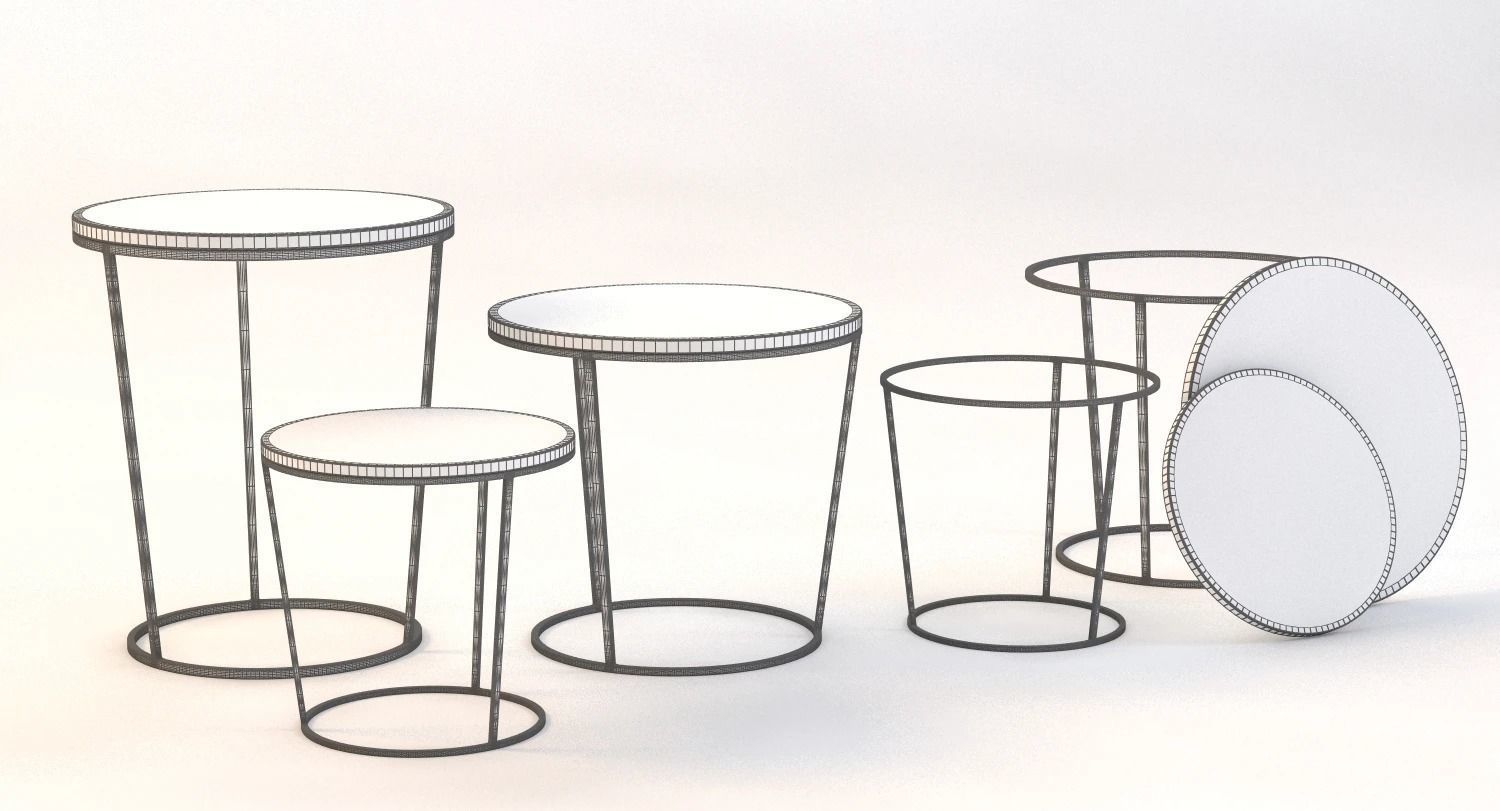 Swirling Patterns Top Tables 3D model_8