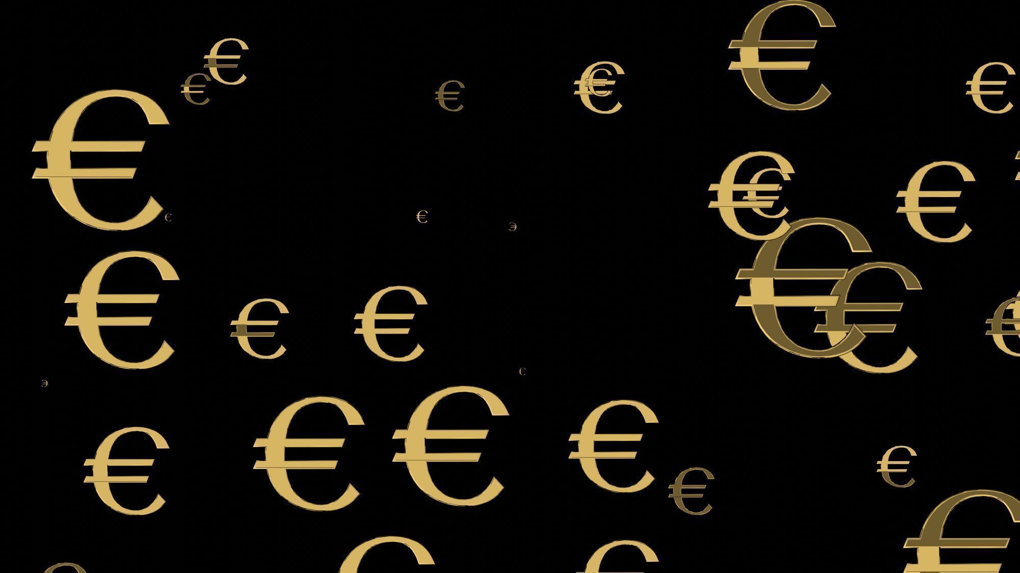 Euro currency sign 3D model_1