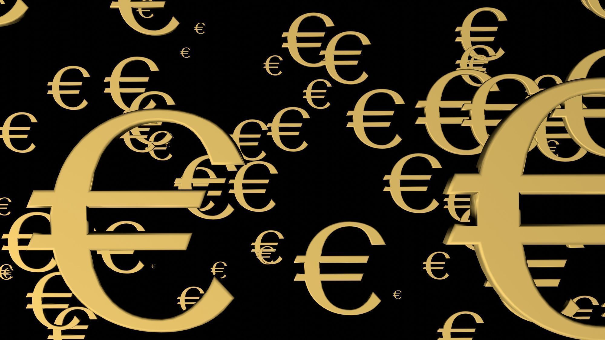 Euro currency sign 3D model_3