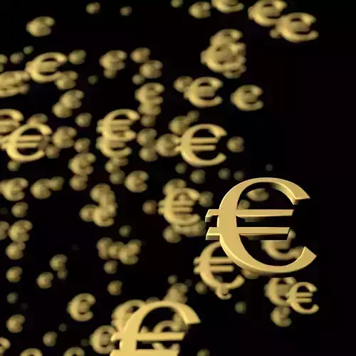 Euro currency sign 3D model