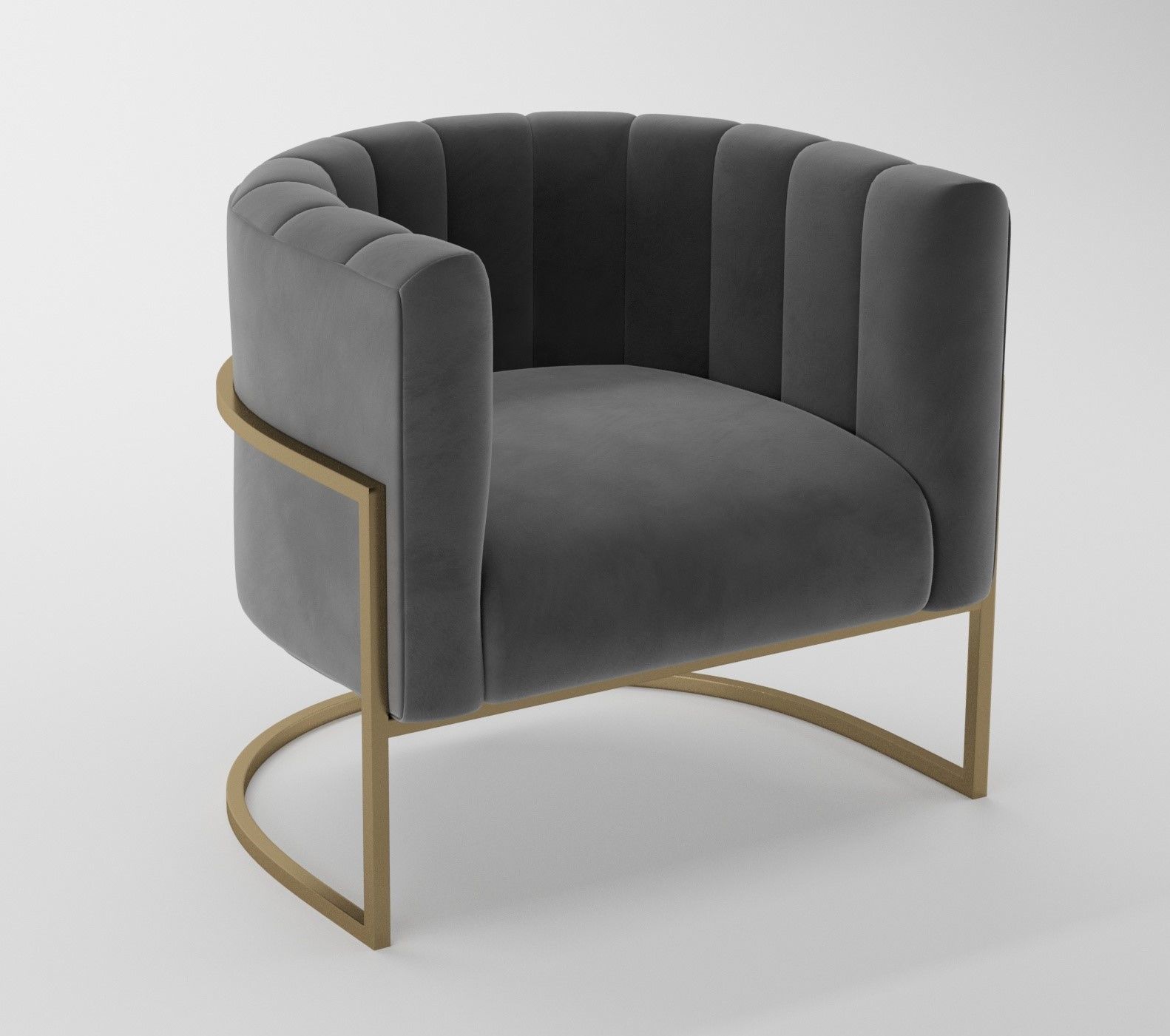 Armchair - person 3D model_6
