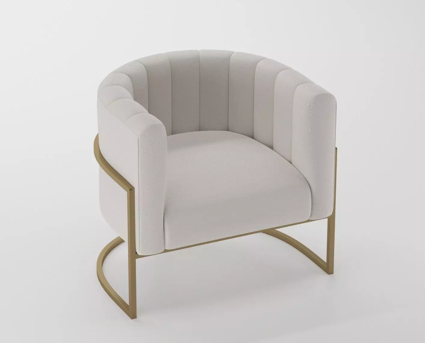 Armchair - person 3D model_0