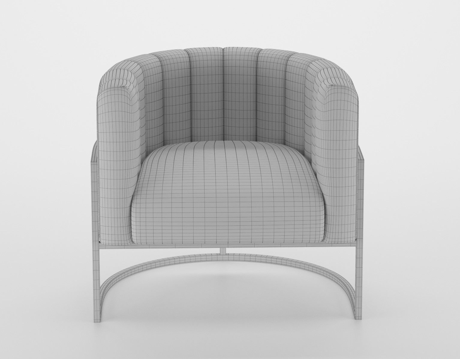Armchair - person 3D model_8