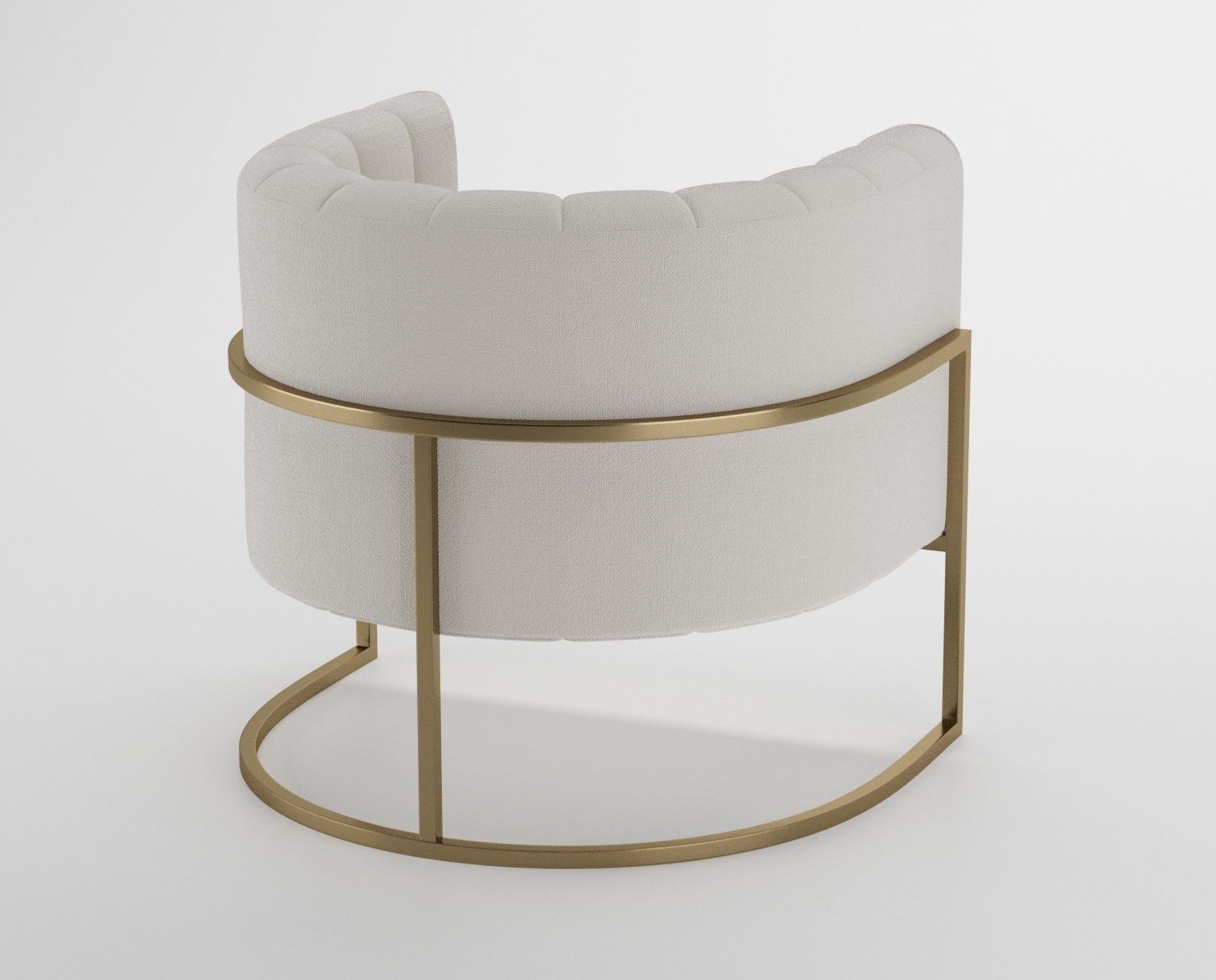 Armchair - person 3D model_2