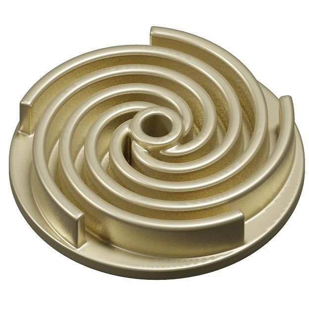 Brass Vortex Impeller 3D model_1