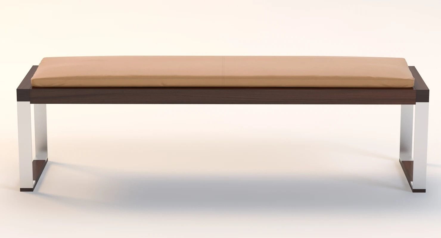 Slim Pax Bench Detailed 3D model_8