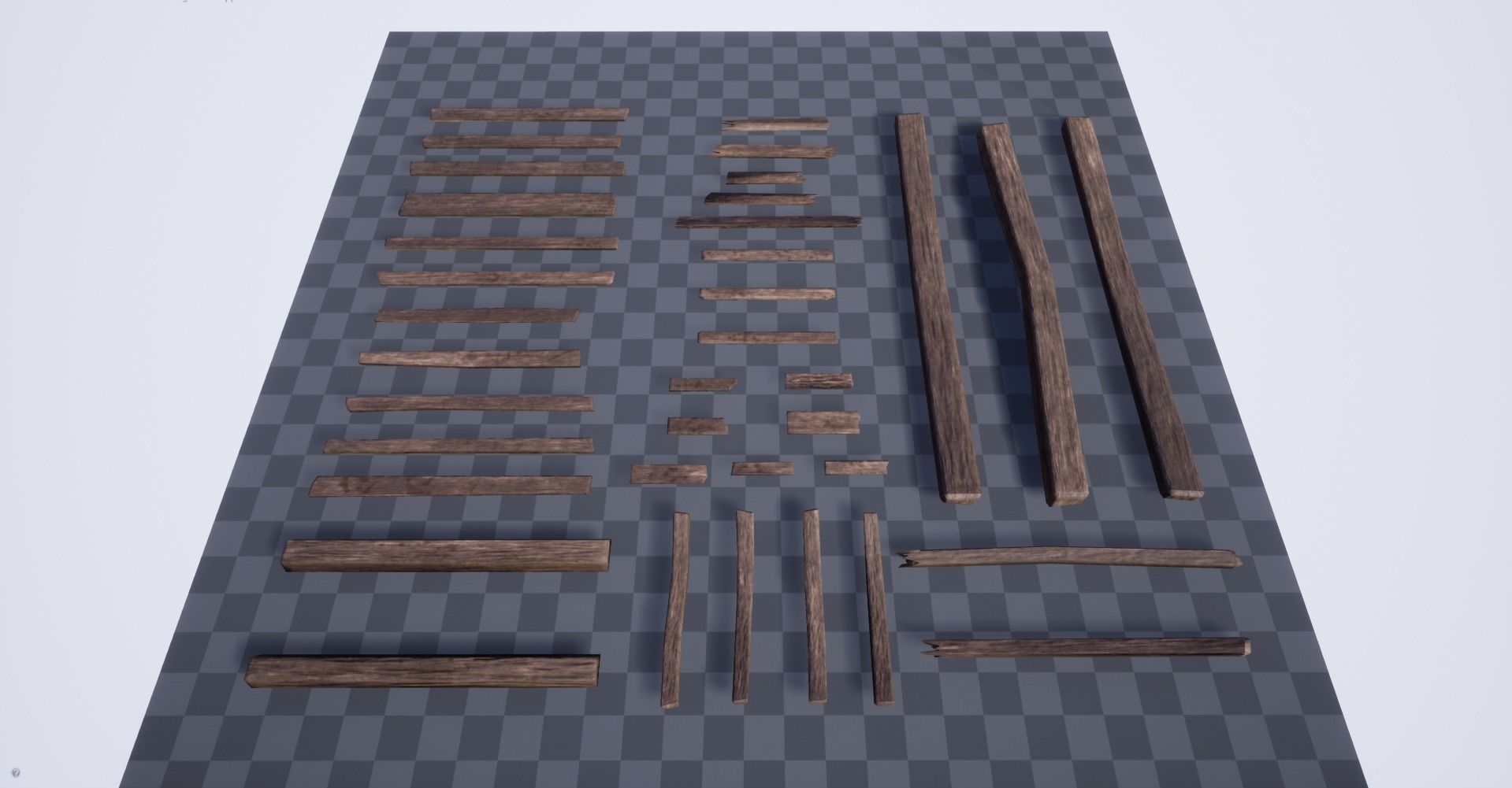 Wooden Building Kit Low-poly 3D model_10