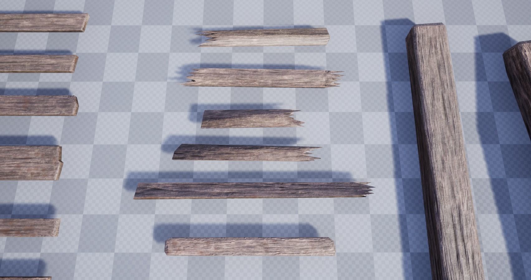 Wooden Building Kit Low-poly 3D model_16