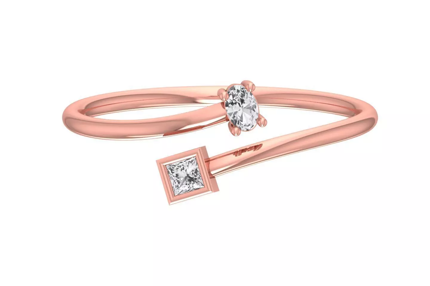 Women Light Weight Band Ring 3D print model