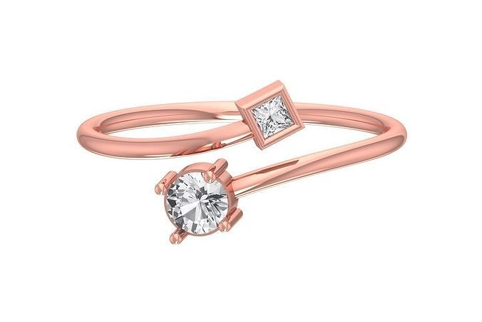 Women Light Weight Band Ring 3D print model
