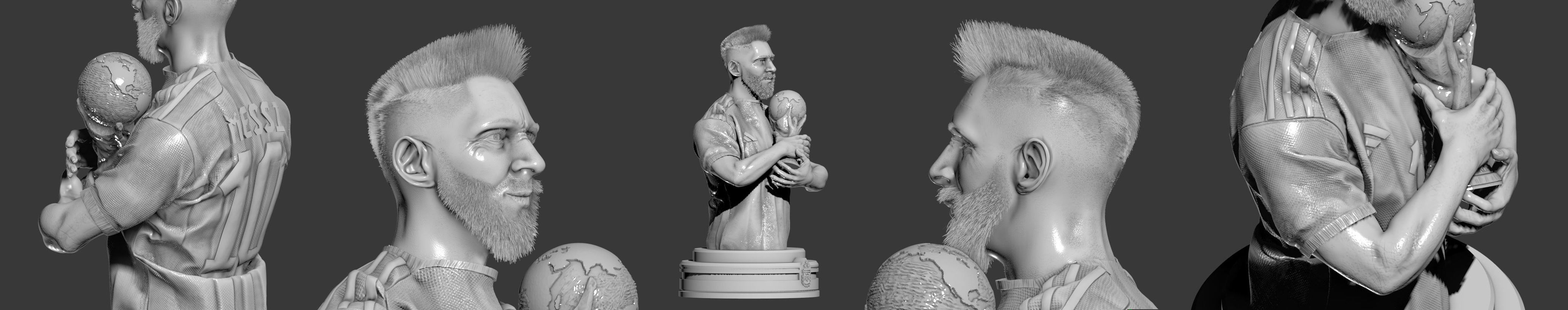 Leo MESSI - WORLD CUP 2022 - HD 3D print model_4