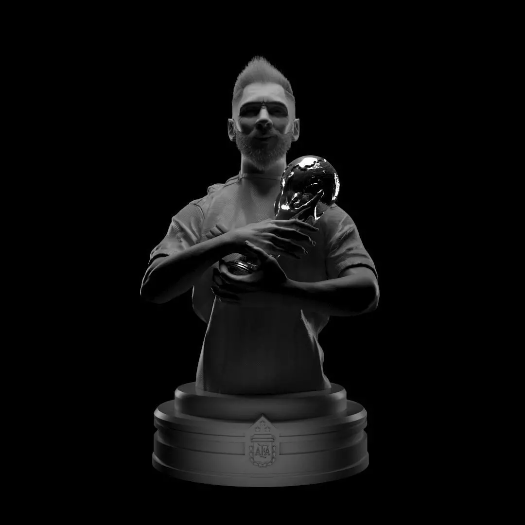 Leo MESSI - WORLD CUP 2022 - HD 3D print model_0