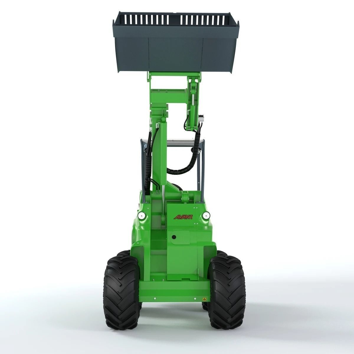 Skid Steer Loader Avant 528 Ts Truck 3D model_14