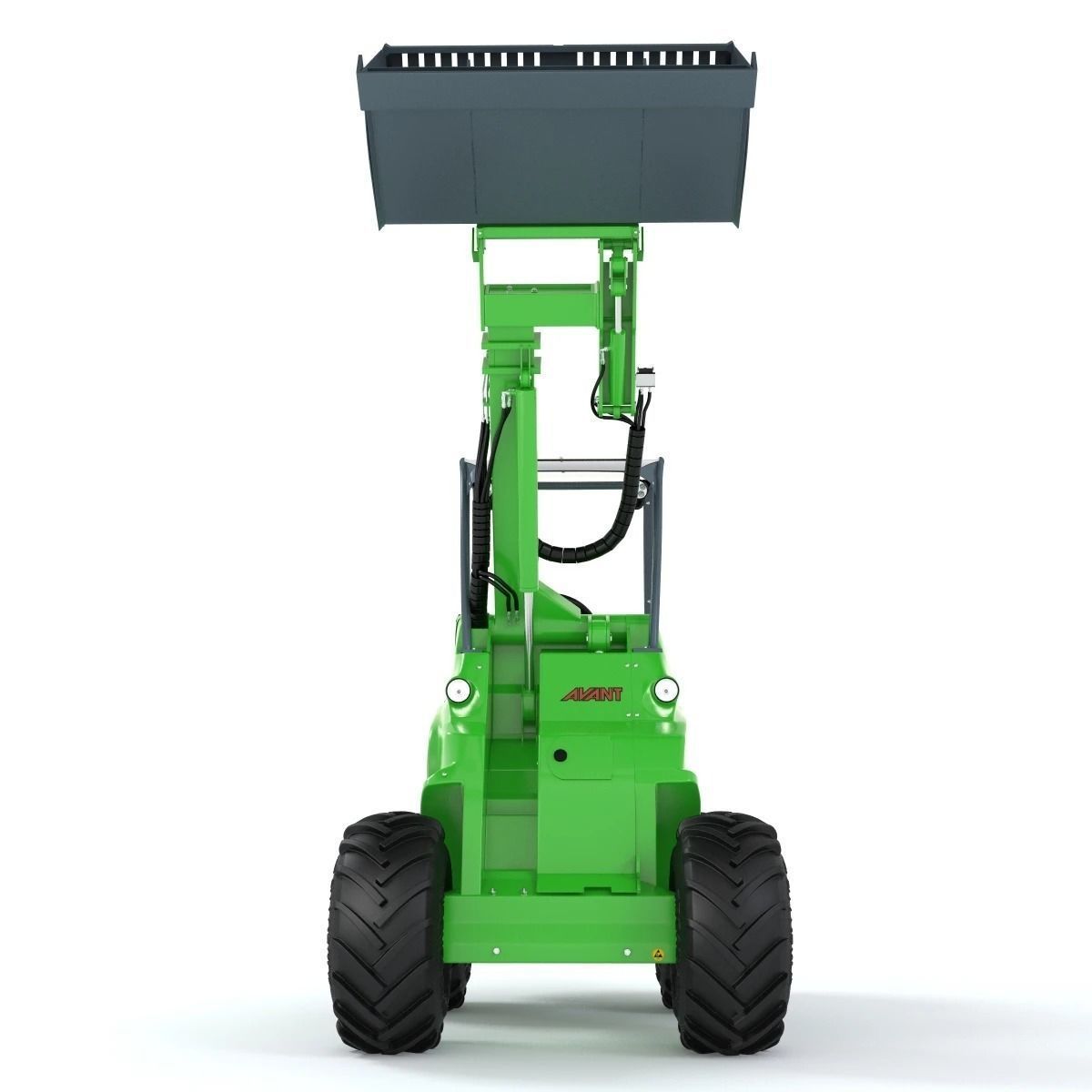 Skid Steer Loader Avant 528 Ts Truck 3D model_10