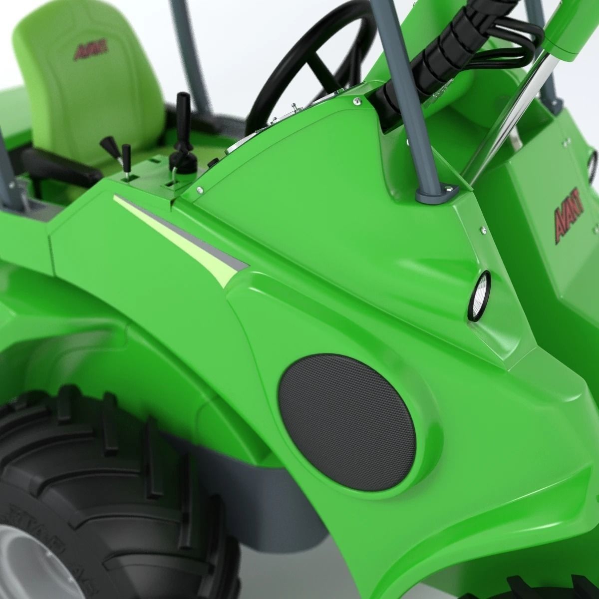 Skid Steer Loader Avant 528 Ts Truck 3D model_12