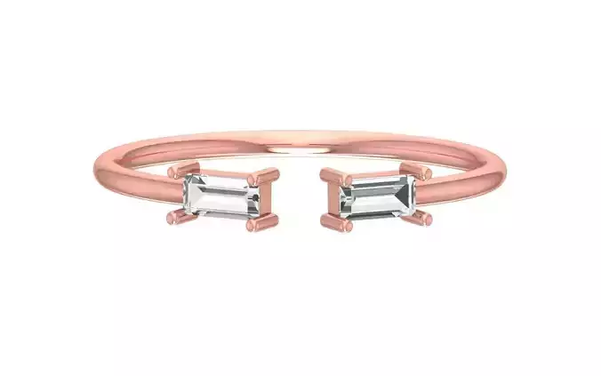 Women Open End Light Weight Band Ring