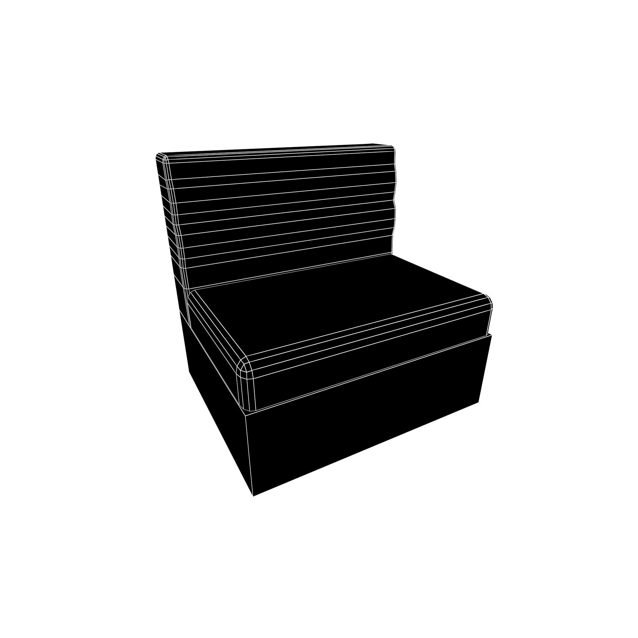 Box Sofa v1 007 Low-poly 3D model_5