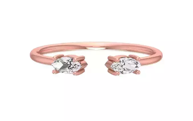 Women Open End Light Weight Band Ring