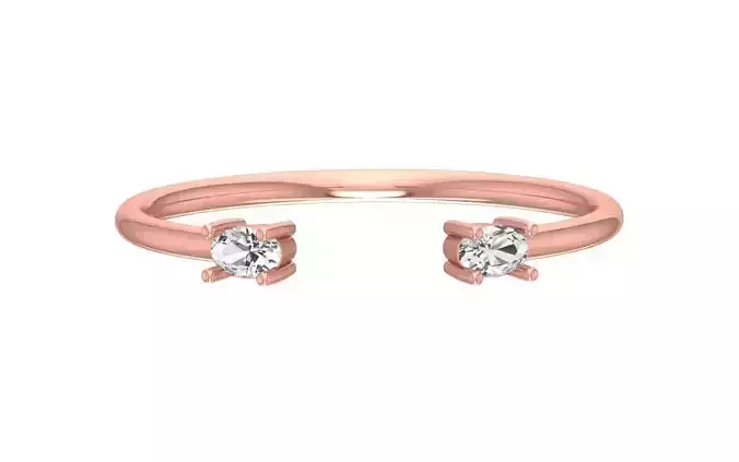 Women Open End Light Weight Band Ring